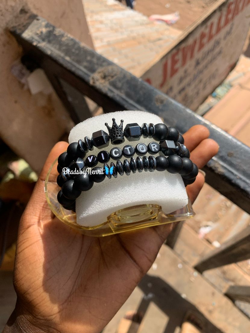 Personalised onyx name band
